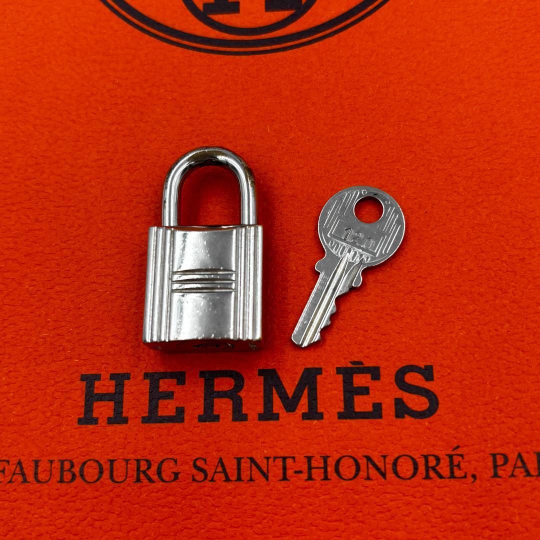 HERMÈS エルメス カデナ/南京錠 鍵セット No.120 シルバー