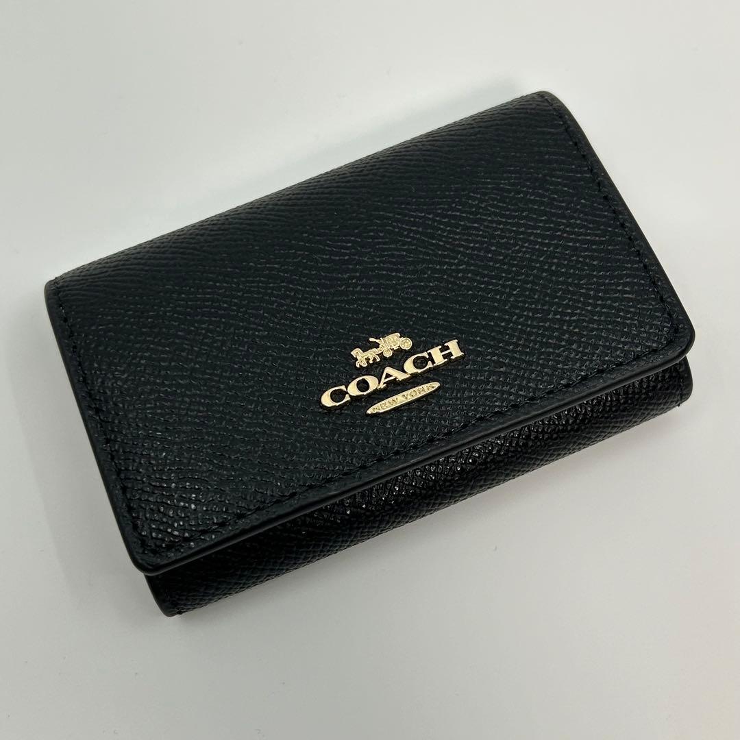 COACH ★大人気★ ファイブリング キーケース ブラック キーリング 新品