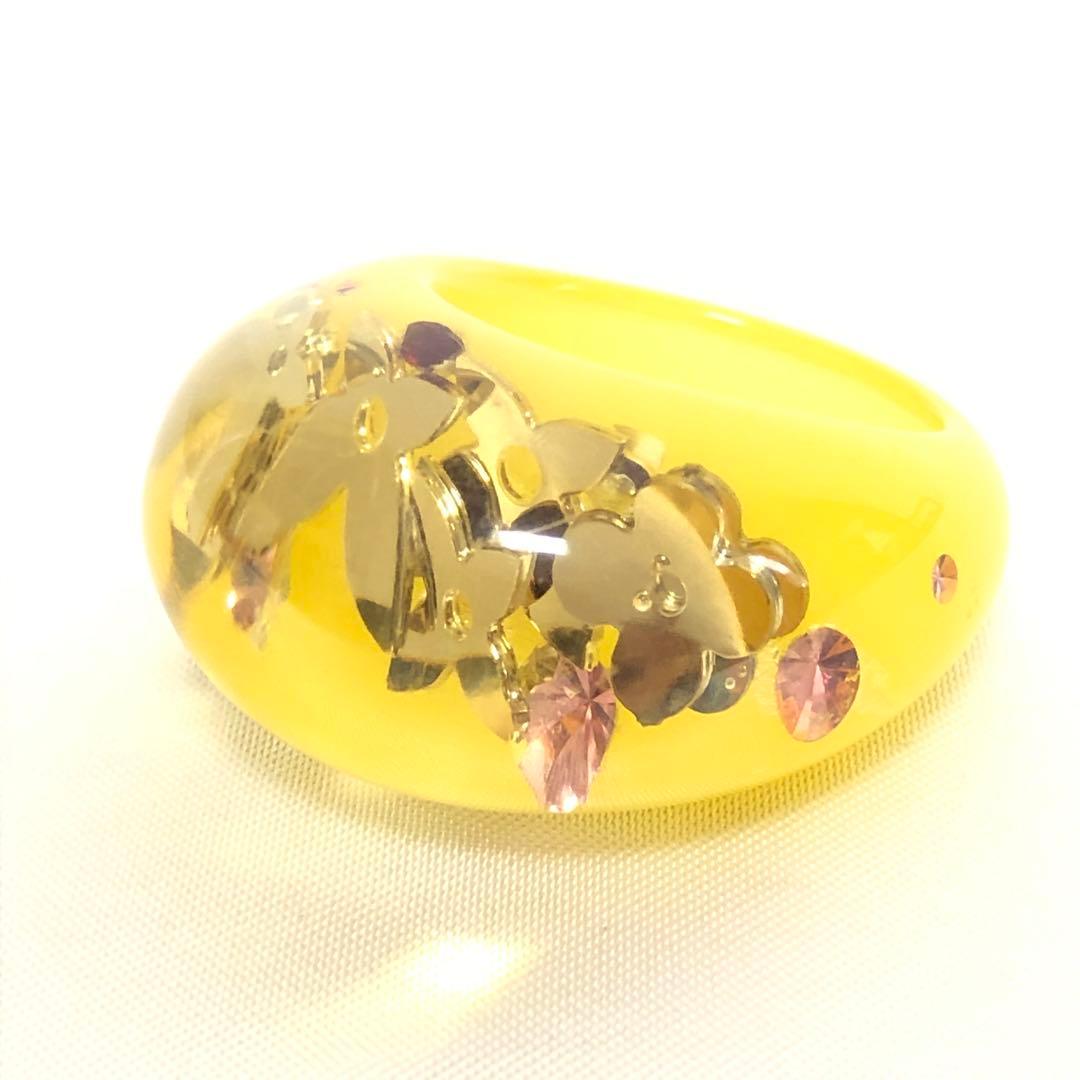 ルイヴィトン　リング　バーグ　アンクリュージョン　モノグラム　イエロー