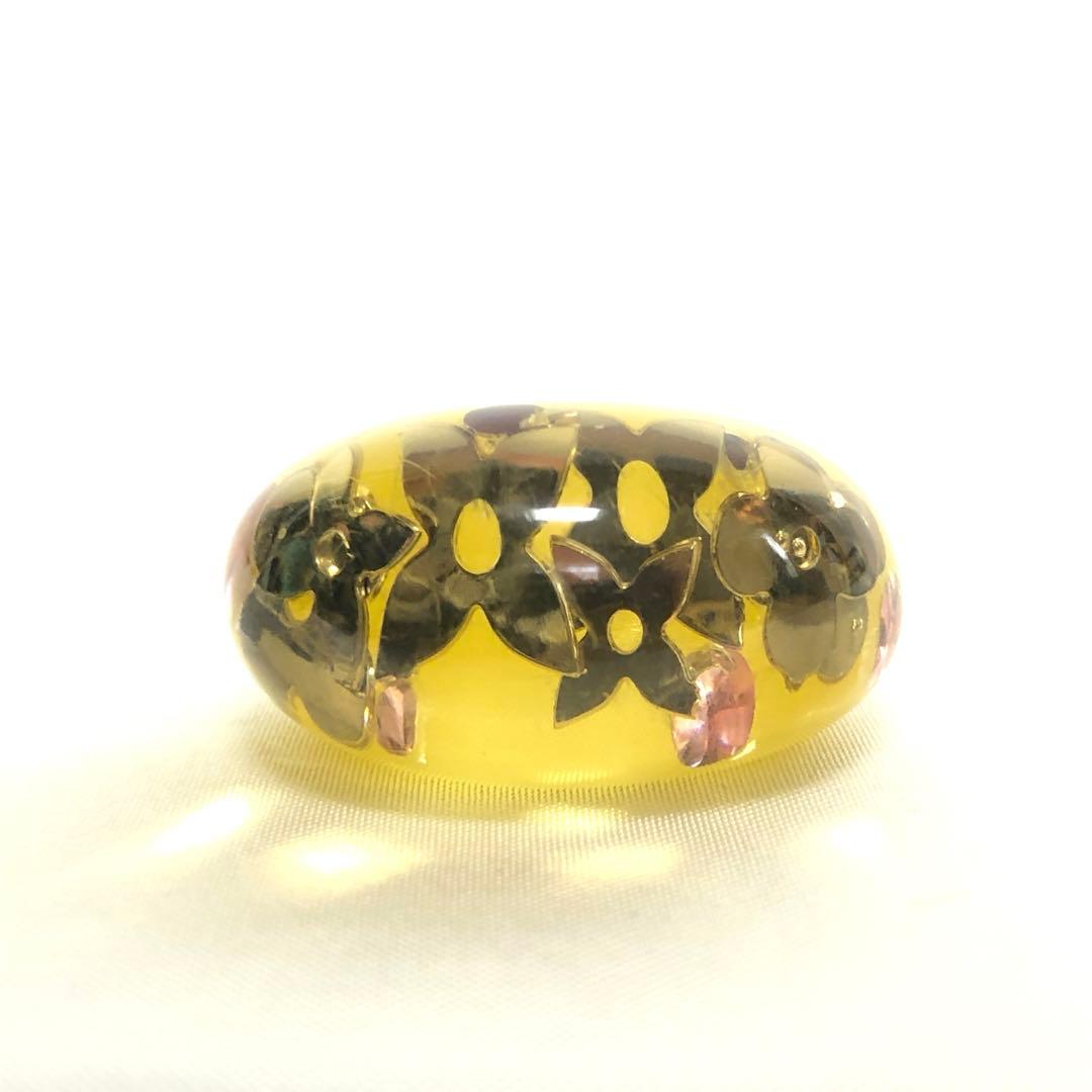 ルイヴィトン　リング　バーグ　アンクリュージョン　モノグラム　イエロー