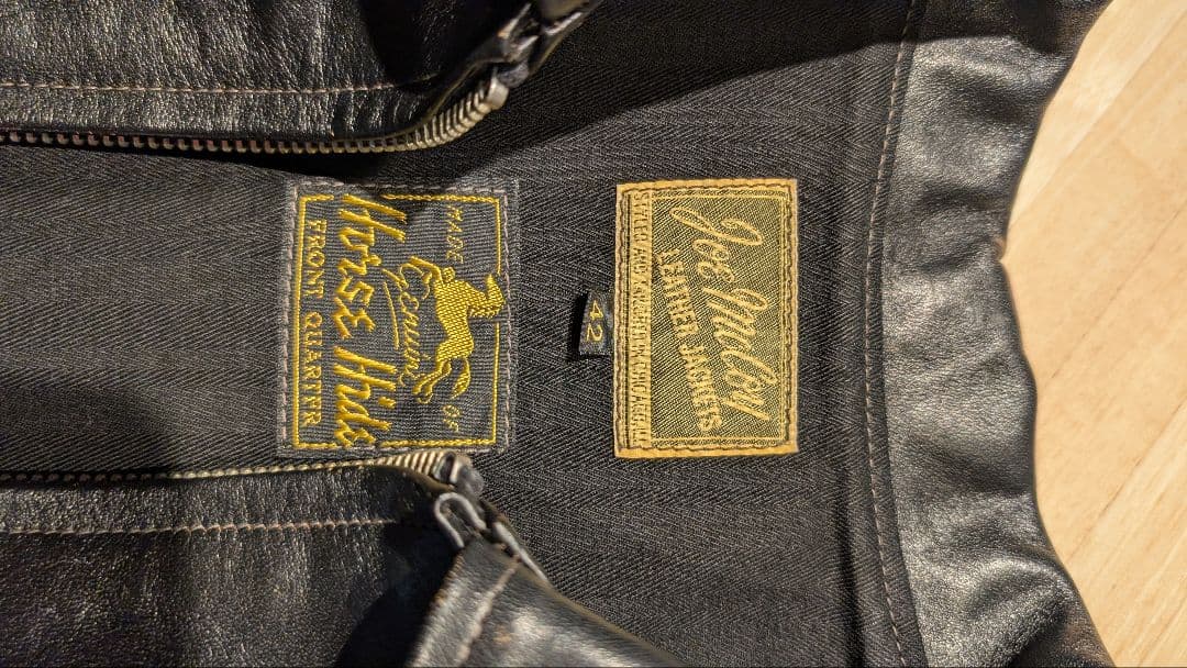 値下中【42サイズ】マッコイズホースハイド革ジャン SPORTS JACKET