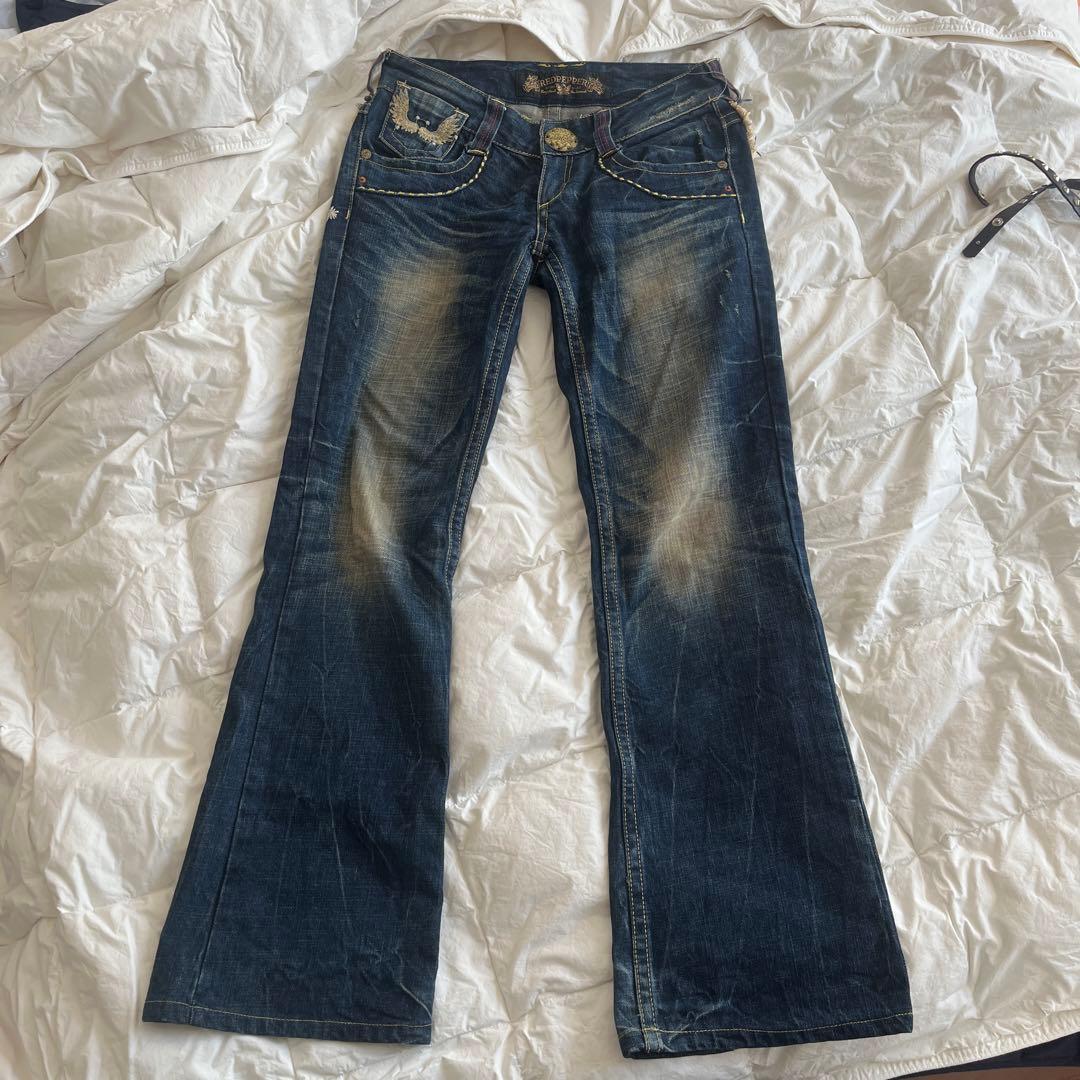 RED PEPPER ローライズフレアデニム　27