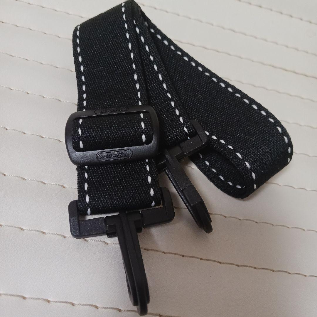 2599　レスポートサック　ボストンバッグ　黒　ドット　50cm