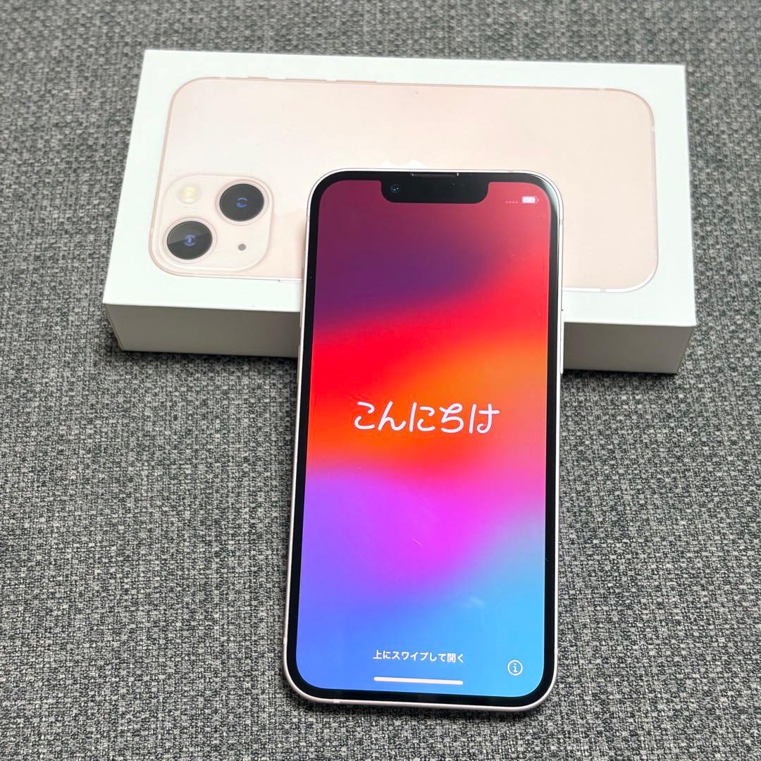 Apple iPhone 13mini ピンク 128GB 美品本体 箱付