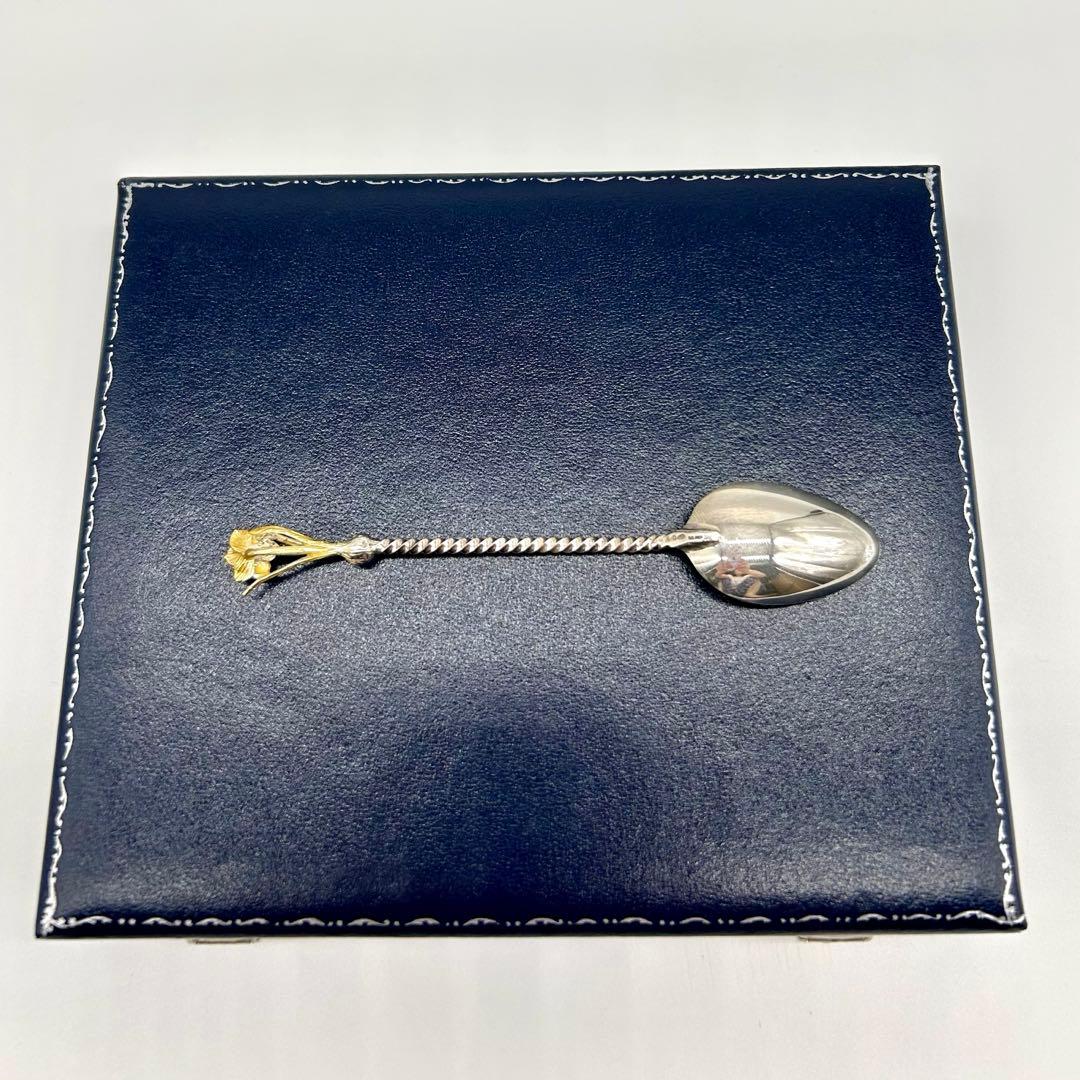 【希少】英国マッピン&ウェッブ　花モチーフ　スプーンセット