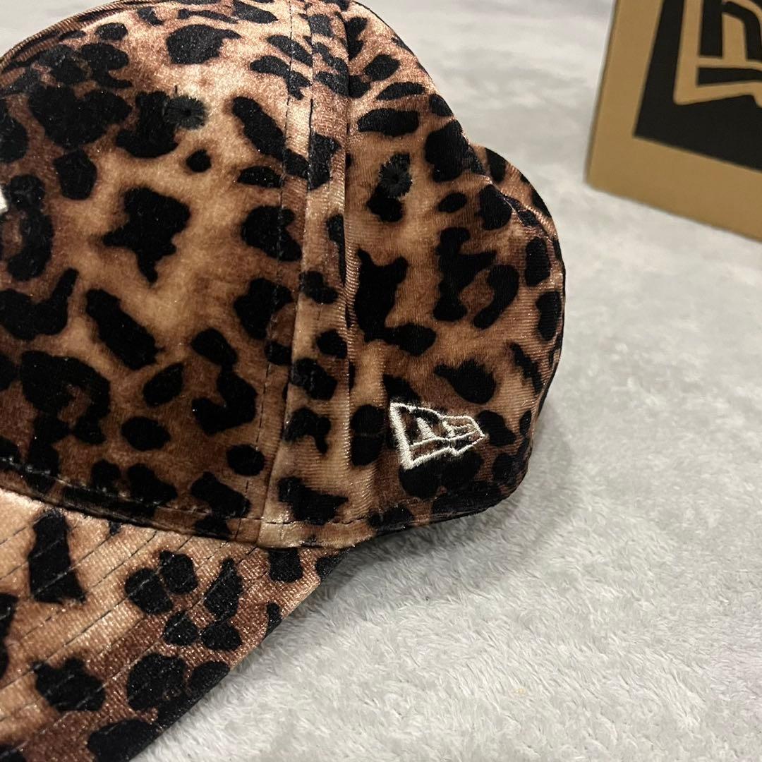 ニューエラ 9FORTY キャップ レオパード ヒョウ柄 帽子 ベロア NY
