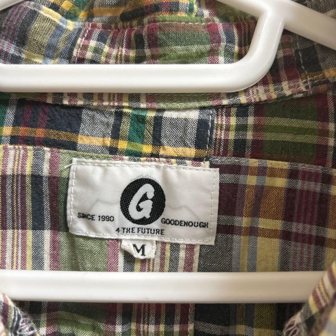 GOODENOUGH マドラスチェック柄 長袖シャツ Mサイズ