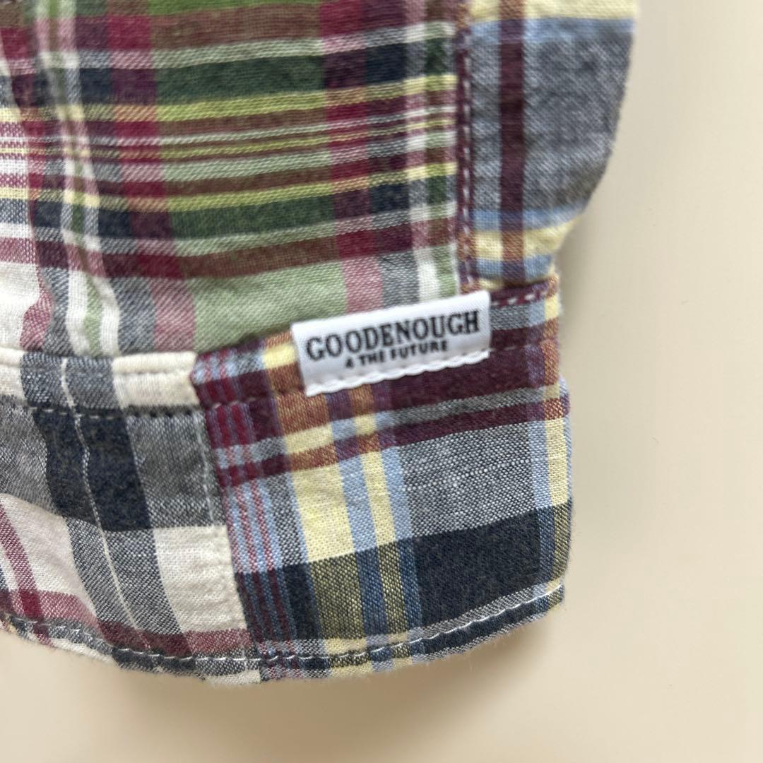 GOODENOUGH マドラスチェック柄 長袖シャツ Mサイズ