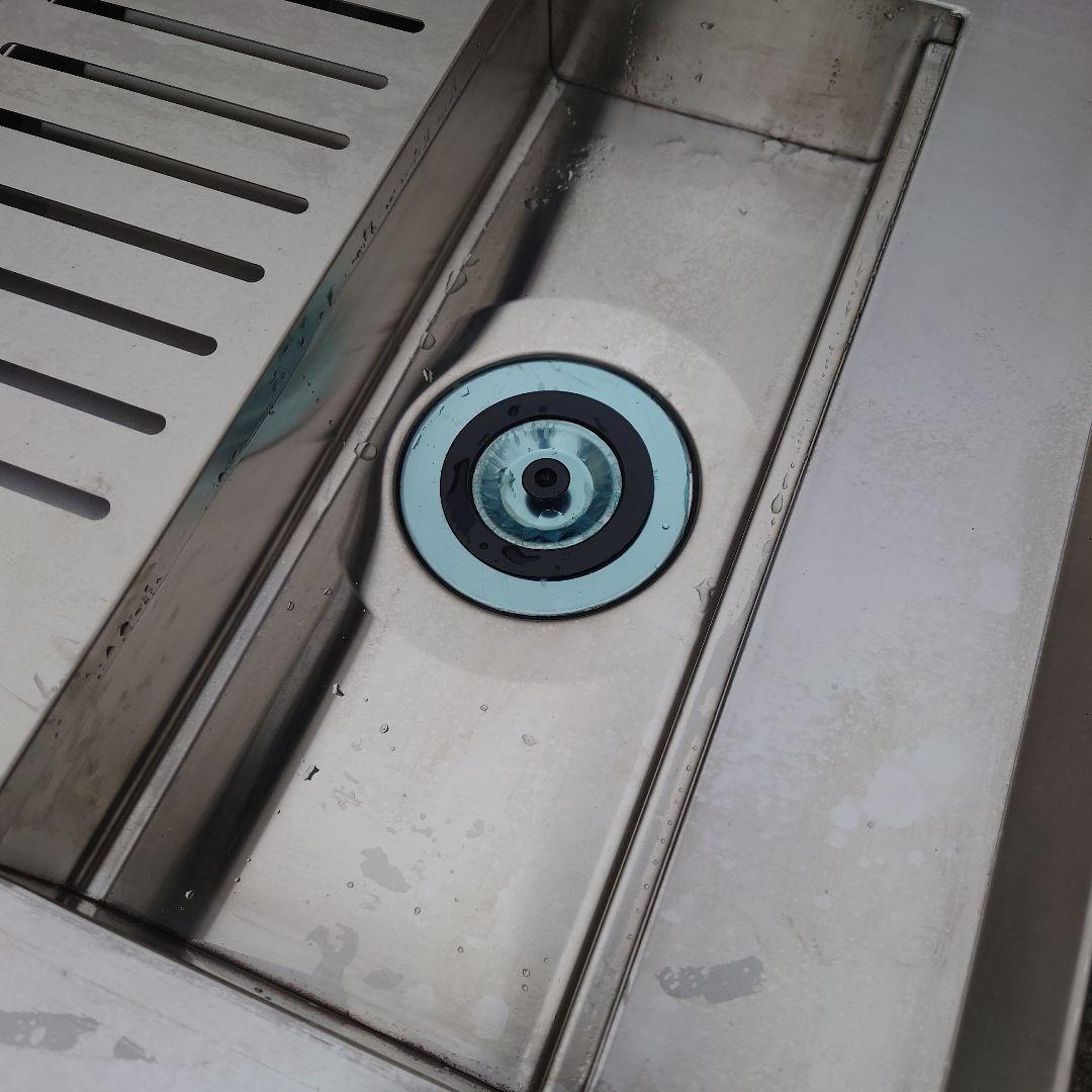 未使用 業務用 シンク付 ステンレス 作業台 水切り台 調理台