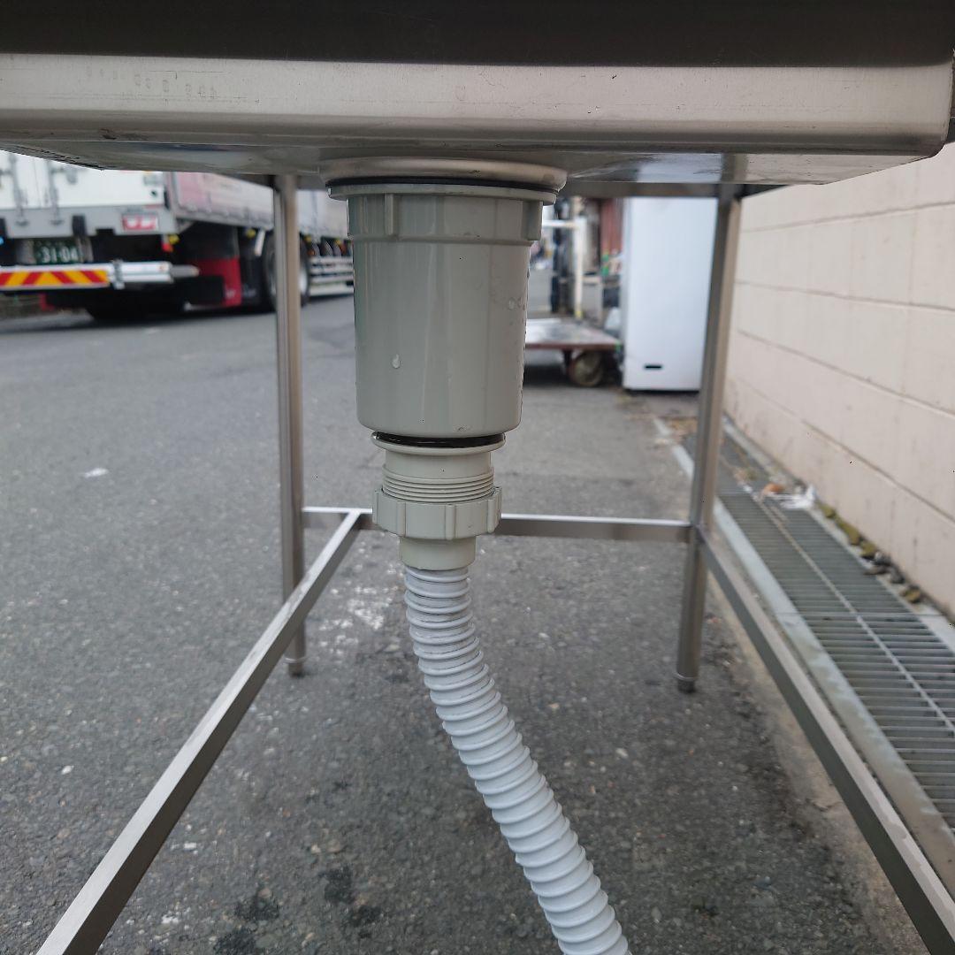 未使用 業務用 シンク付 ステンレス 作業台 水切り台 調理台