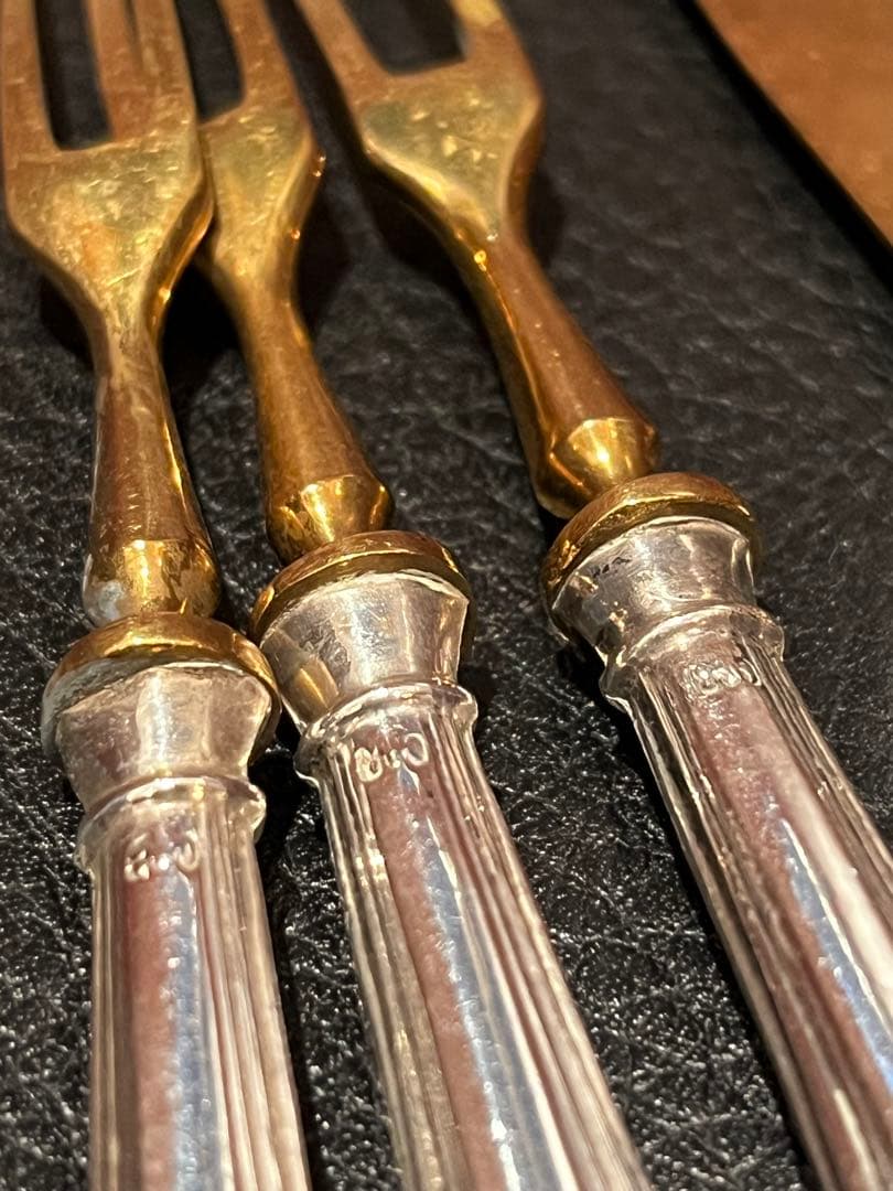 純銀800製　スターリングシルバー　カトラリー　セット　アンティーク　フランス