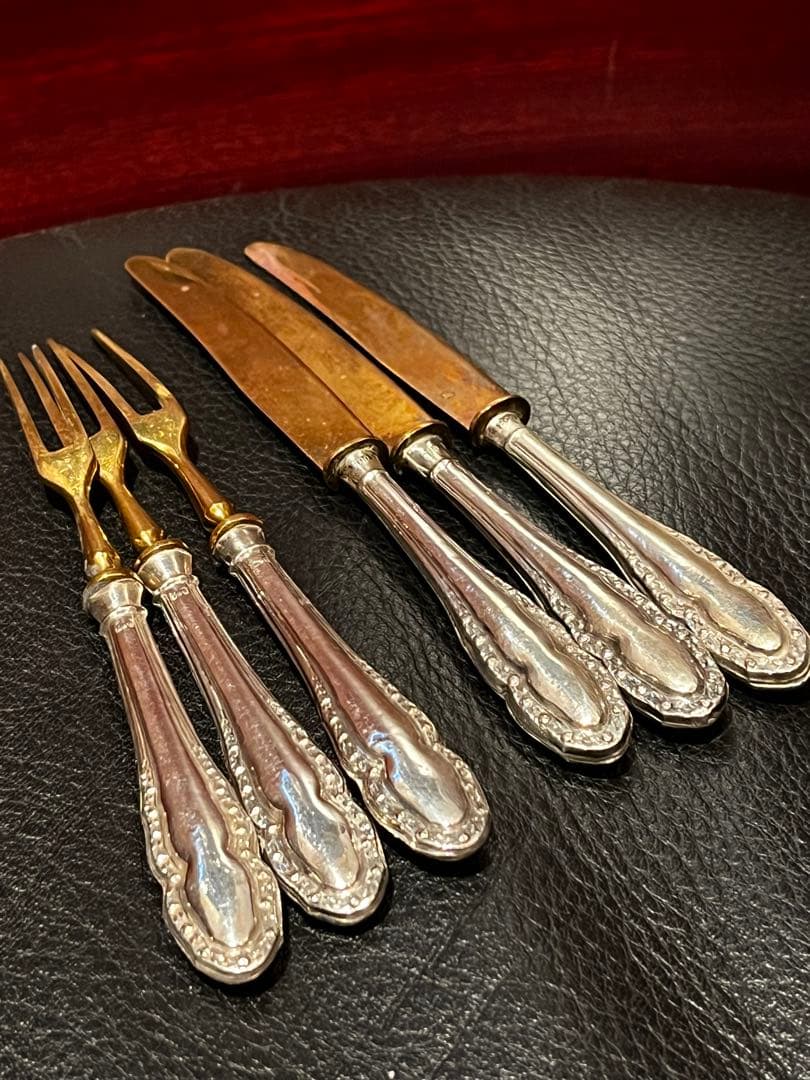 純銀800製　スターリングシルバー　カトラリー　セット　アンティーク　フランス