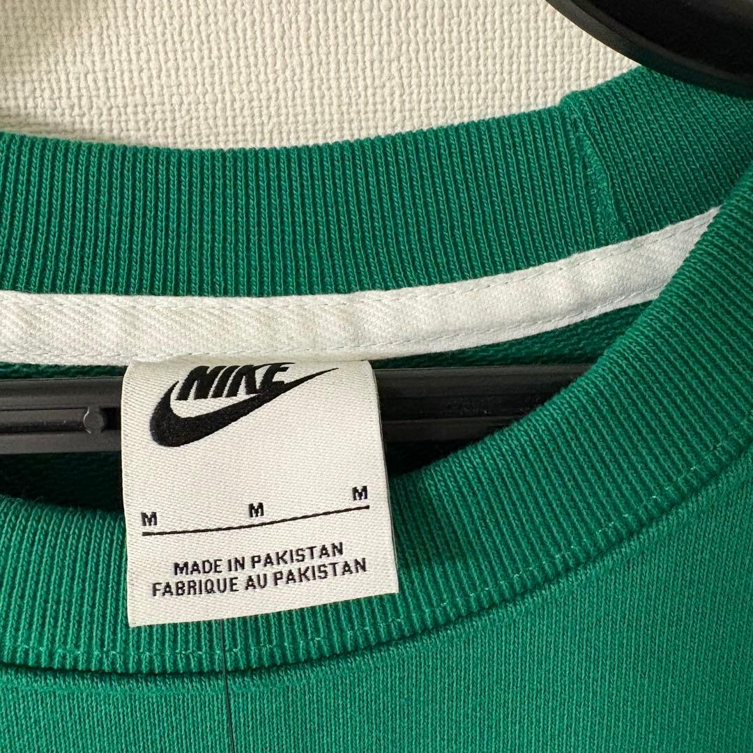 新品 完売品 NIKE スウェット グリーン レトロロゴ スウォッシュ Mサイズ