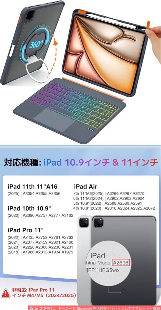 iPadPro第二世代256GB とApple Pencil とキーボードケース