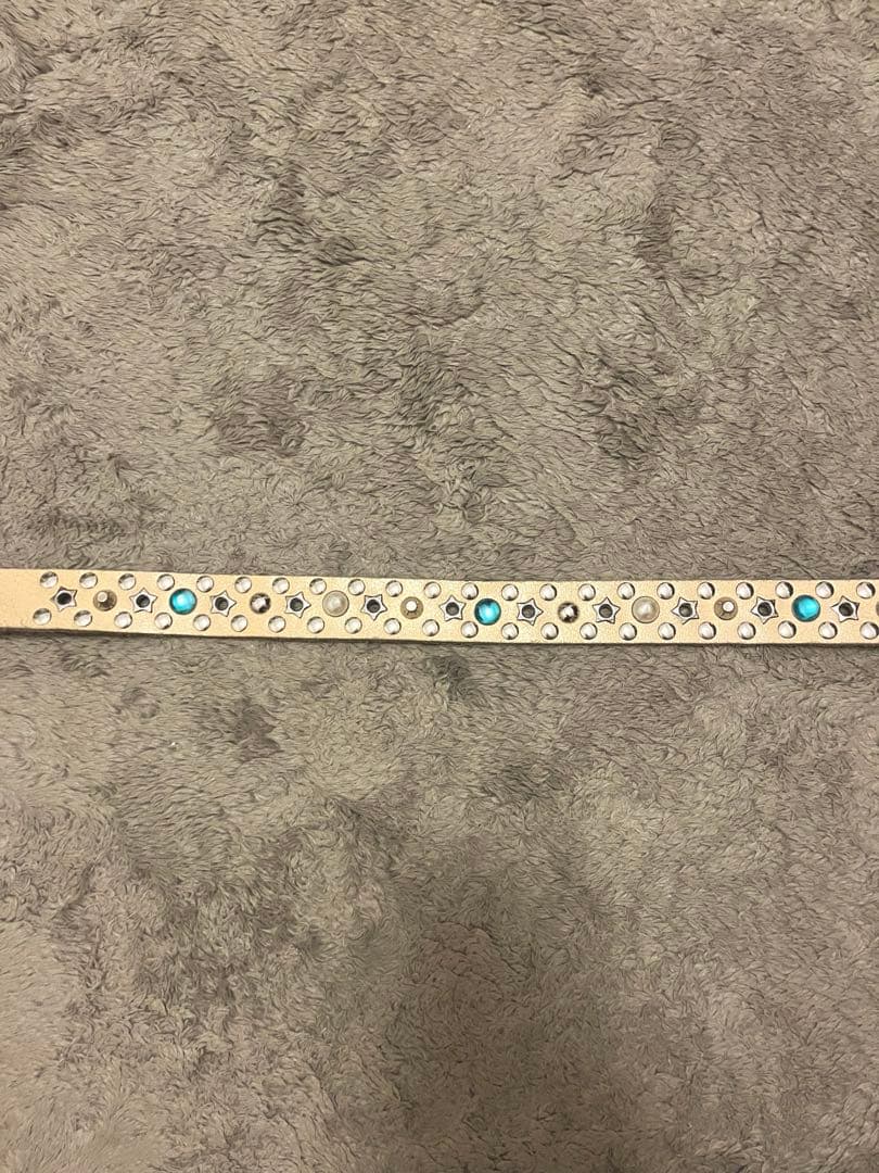 Jaded london スター スタッズ ベルト レザー 白