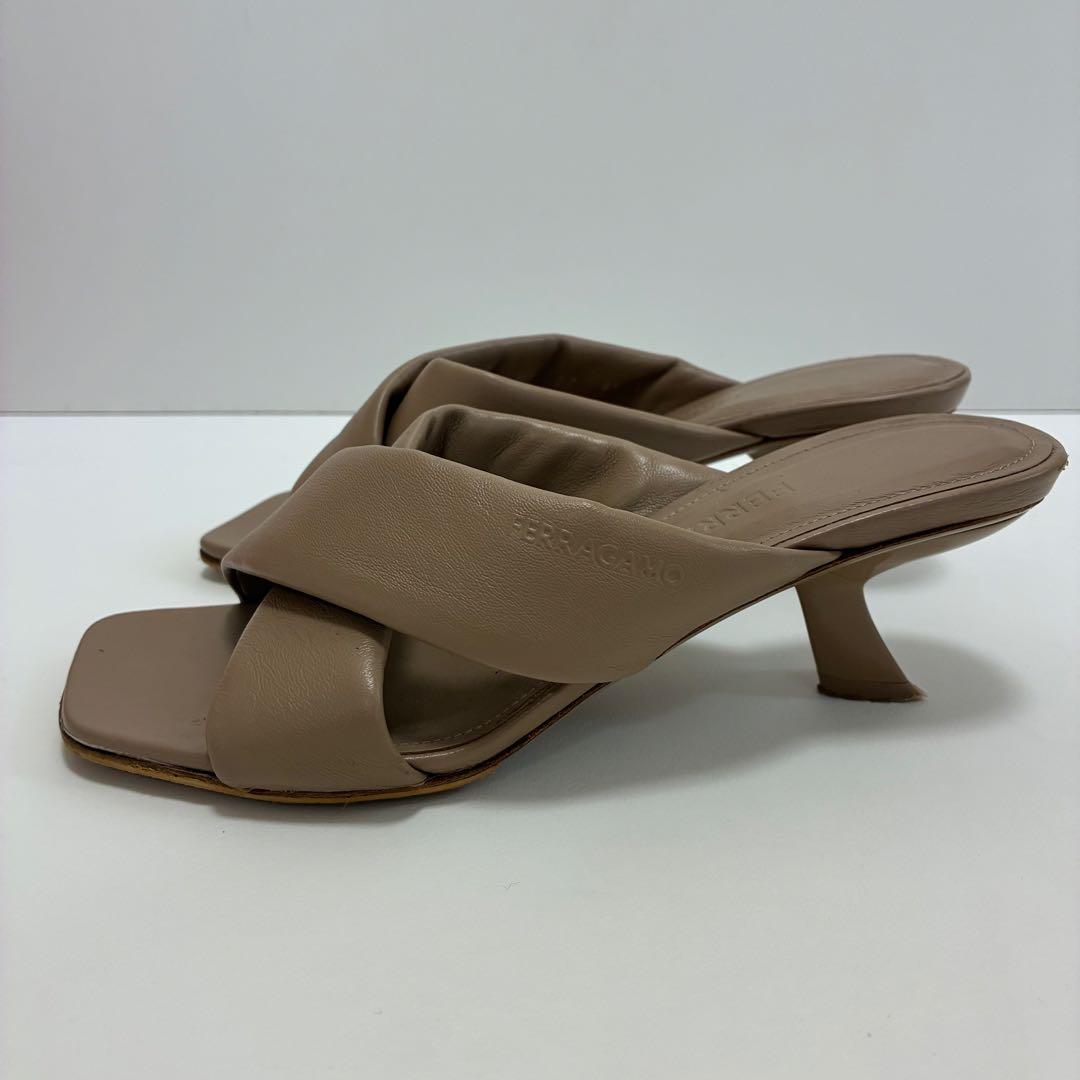 FERRAGAMO フェラガモ☆Aludra レザー ミュール 6 1/2