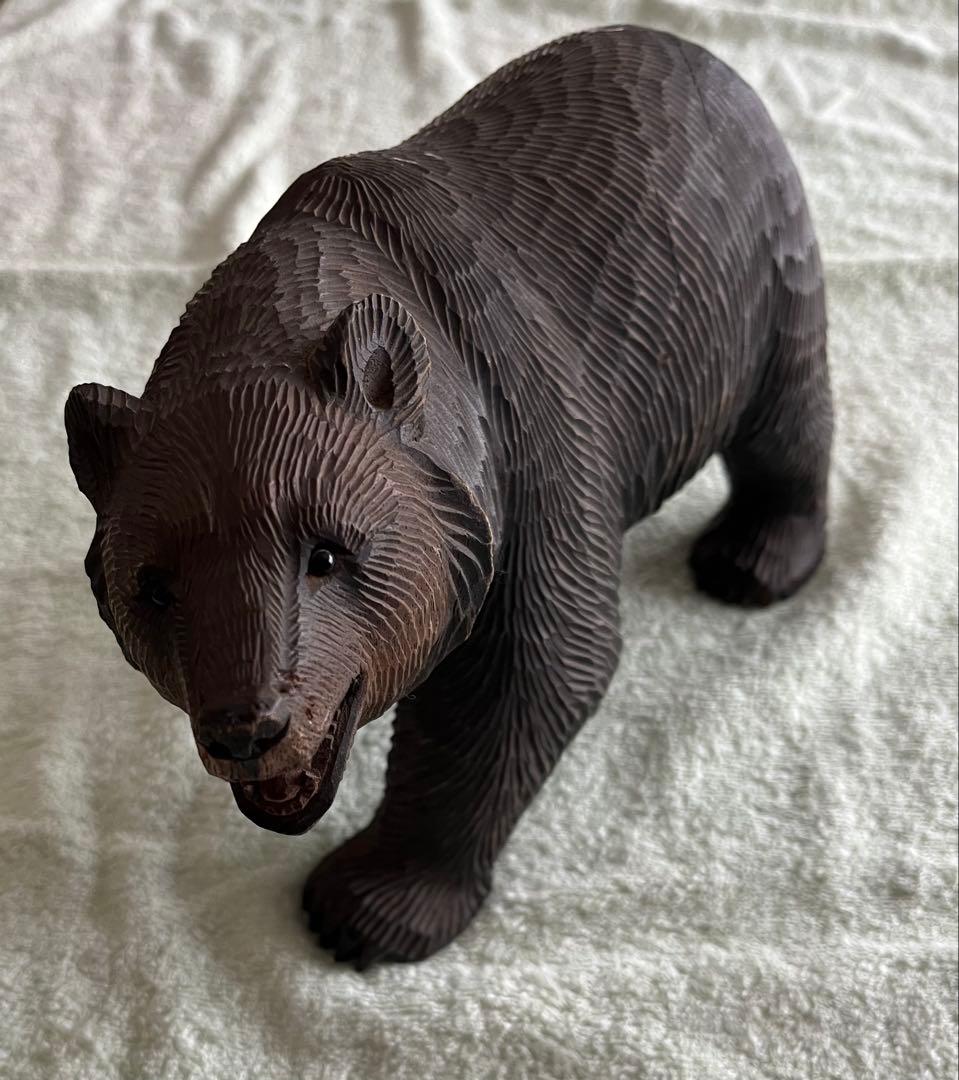 マ*ー様 北雪作　茂木多喜治　木彫り熊　北海道　八雲　骨董品