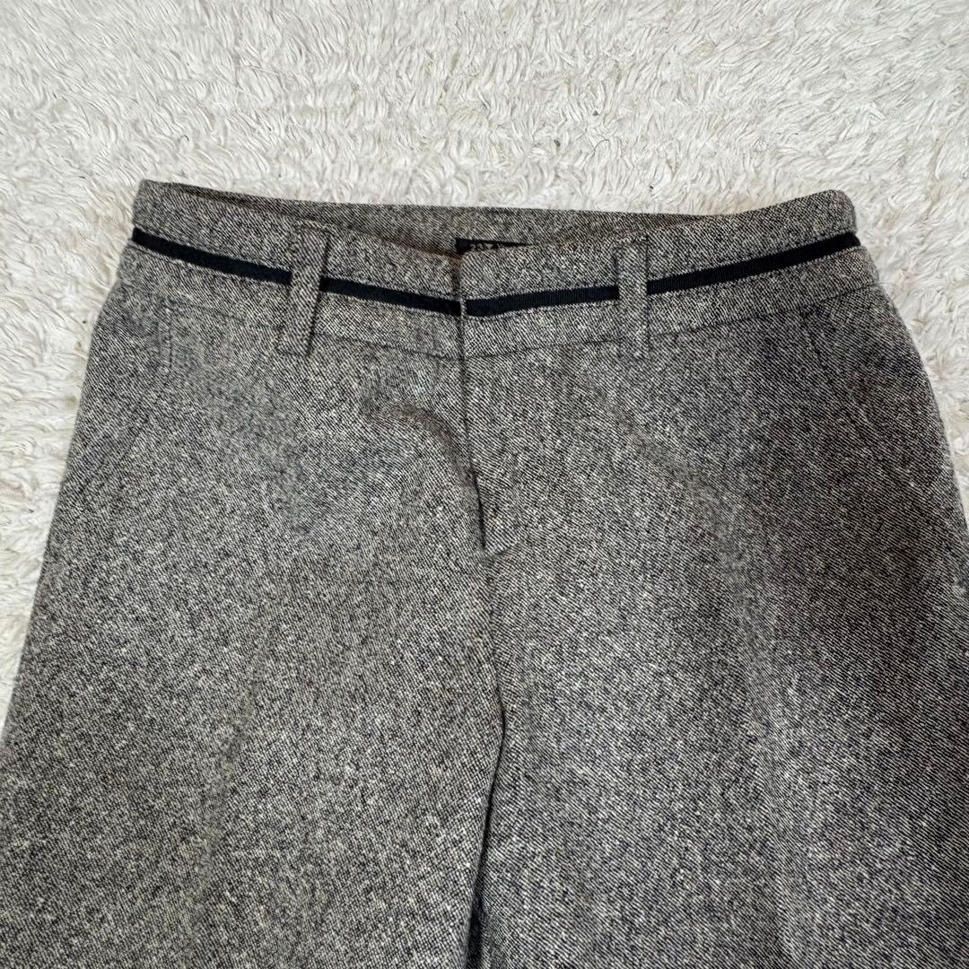 23区 カシミヤ アンゴラ混 セットアップパンツスーツ ツイード調