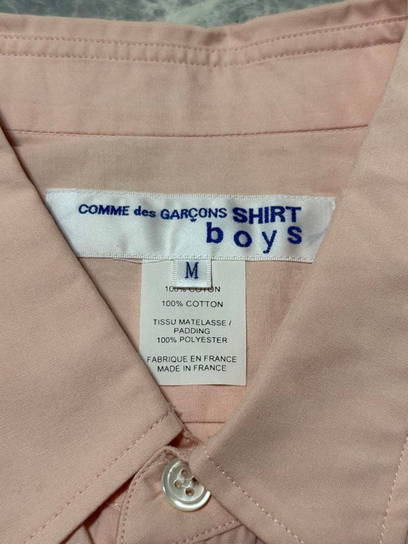 GARCONS SHIRT BOYS コムデギャルソン アップリケ シャツ M