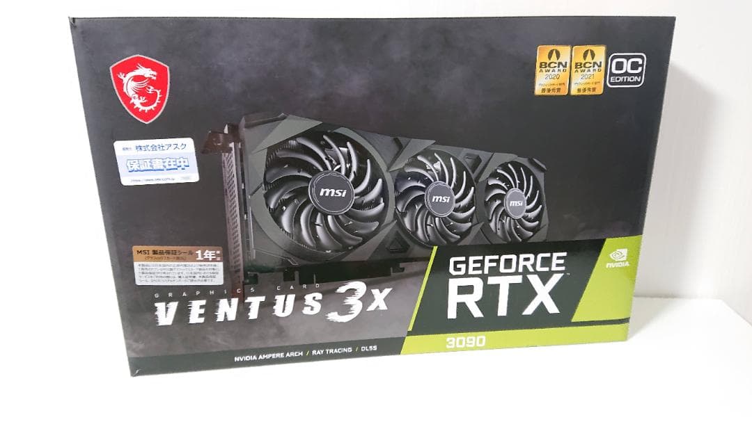 グラフィックボード・グラボ・ビデオカード GeForce RTX 3090 VENTUS 3X 24G OC