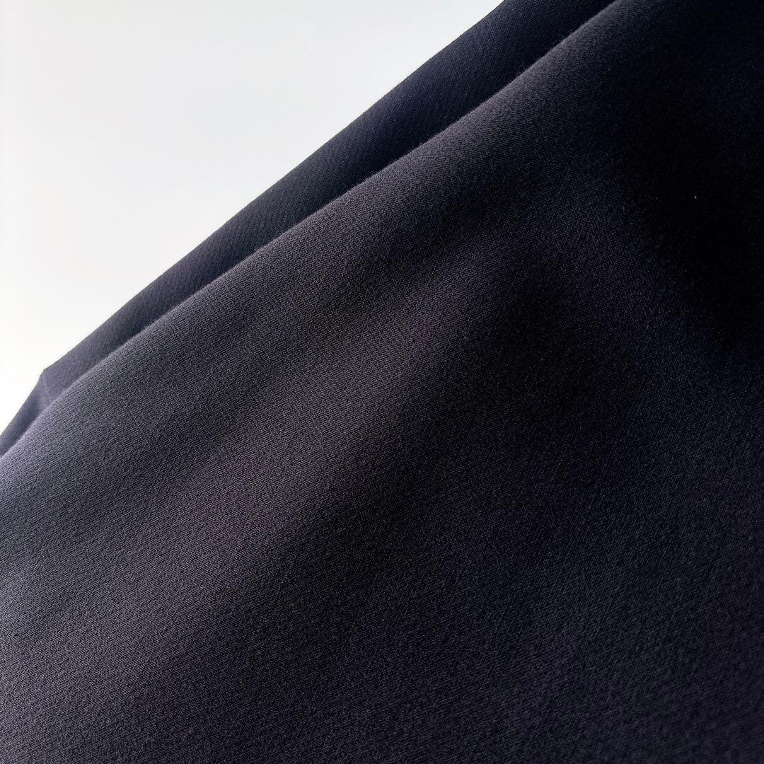 美品⁑エンフォルド　アシンメトリー Vネックブラウスプルオーバー　ネイビー　38