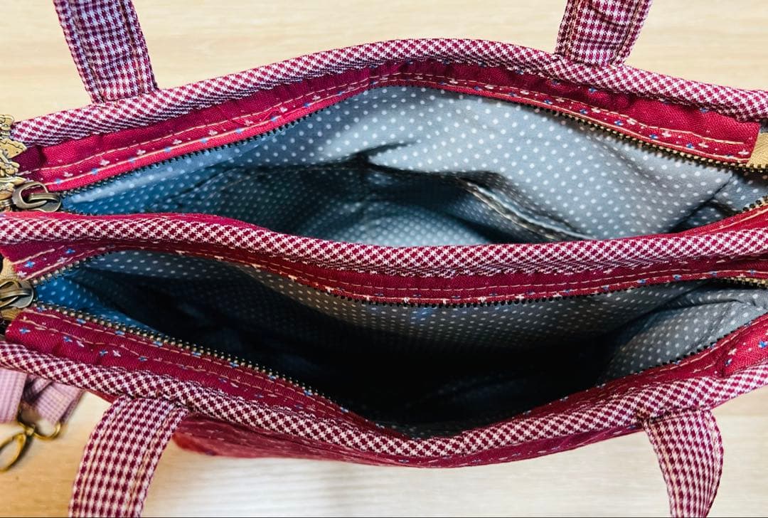 ★新作★スーちゃん＆ビリーくん＆いぬ＊2WAY（トート・ショルダー）レッド系