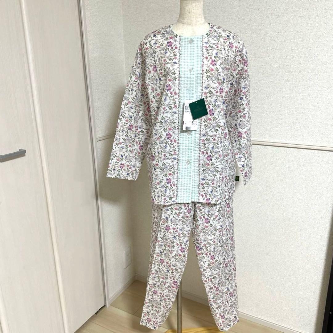 新品未使用タグ付　ワコールミントンパジャマ　サラッと涼しい綿クレープMサイズ
