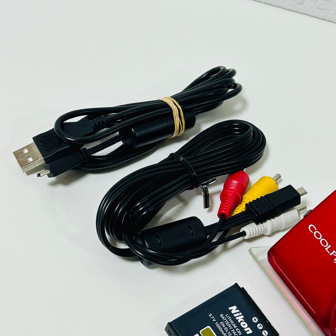 【極美品】Nikon COOLPIX S6300 レッド 赤 コンデジ