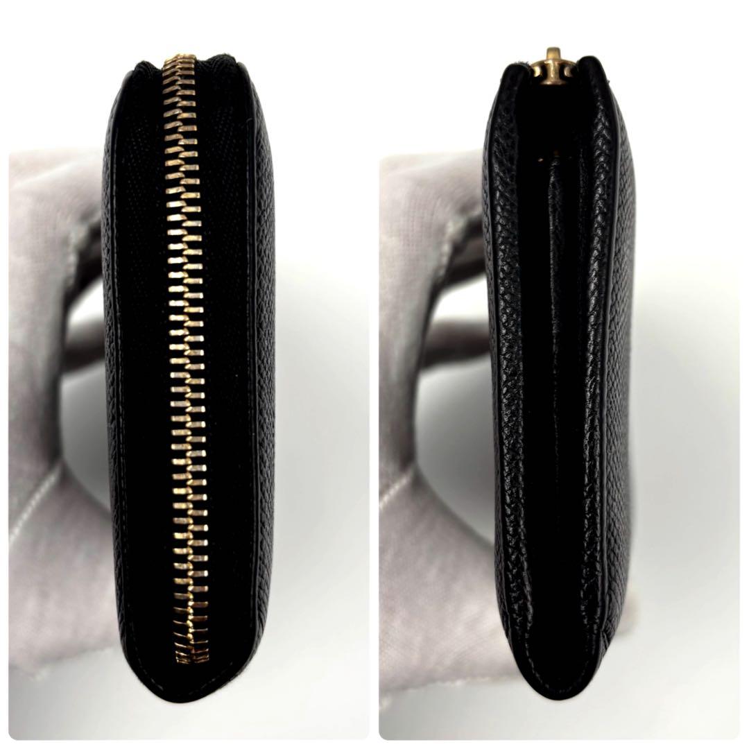 ✨美品✨　ブルガリ 長財布 L字ファスナー サークルロゴ 金具 BVLGARI