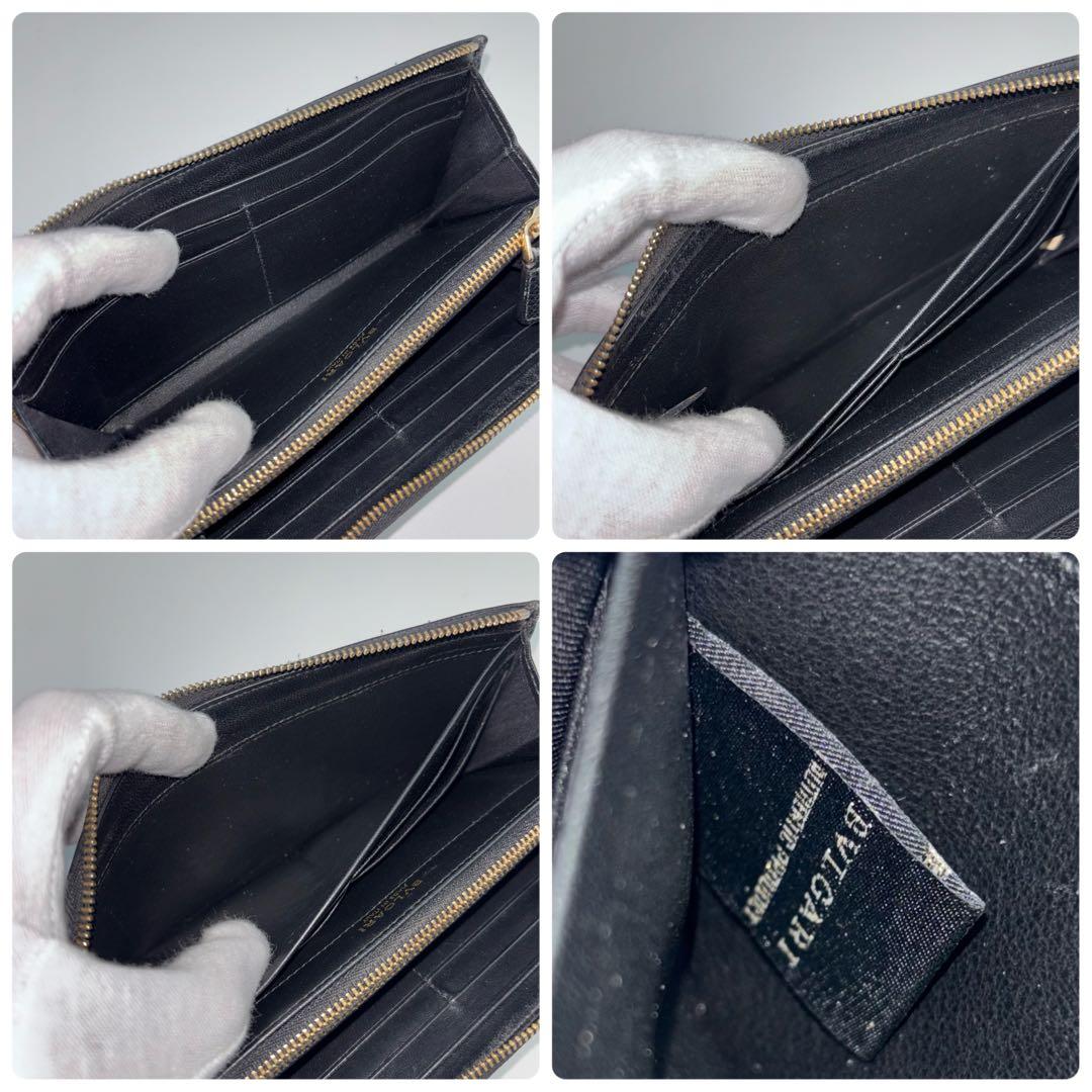 ✨美品✨　ブルガリ 長財布 L字ファスナー サークルロゴ 金具 BVLGARI