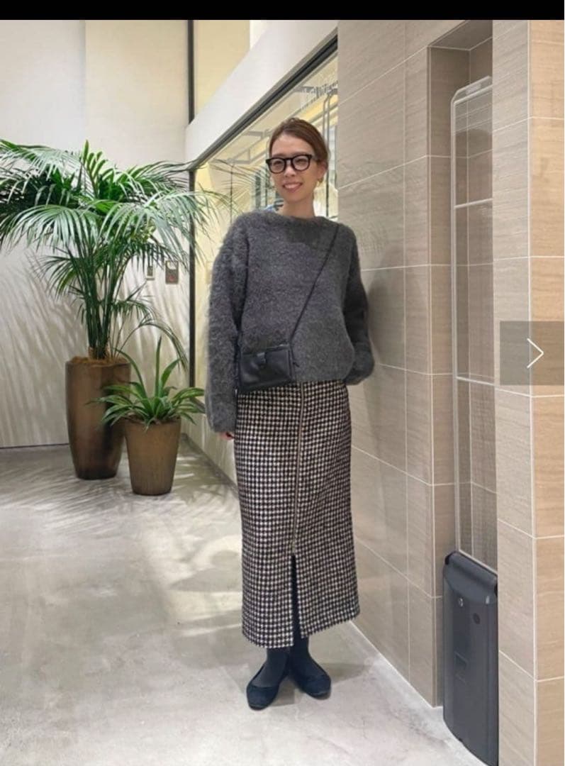 週末お値下げ新品Whim Gazetteミックスヤーンクルーネックニット