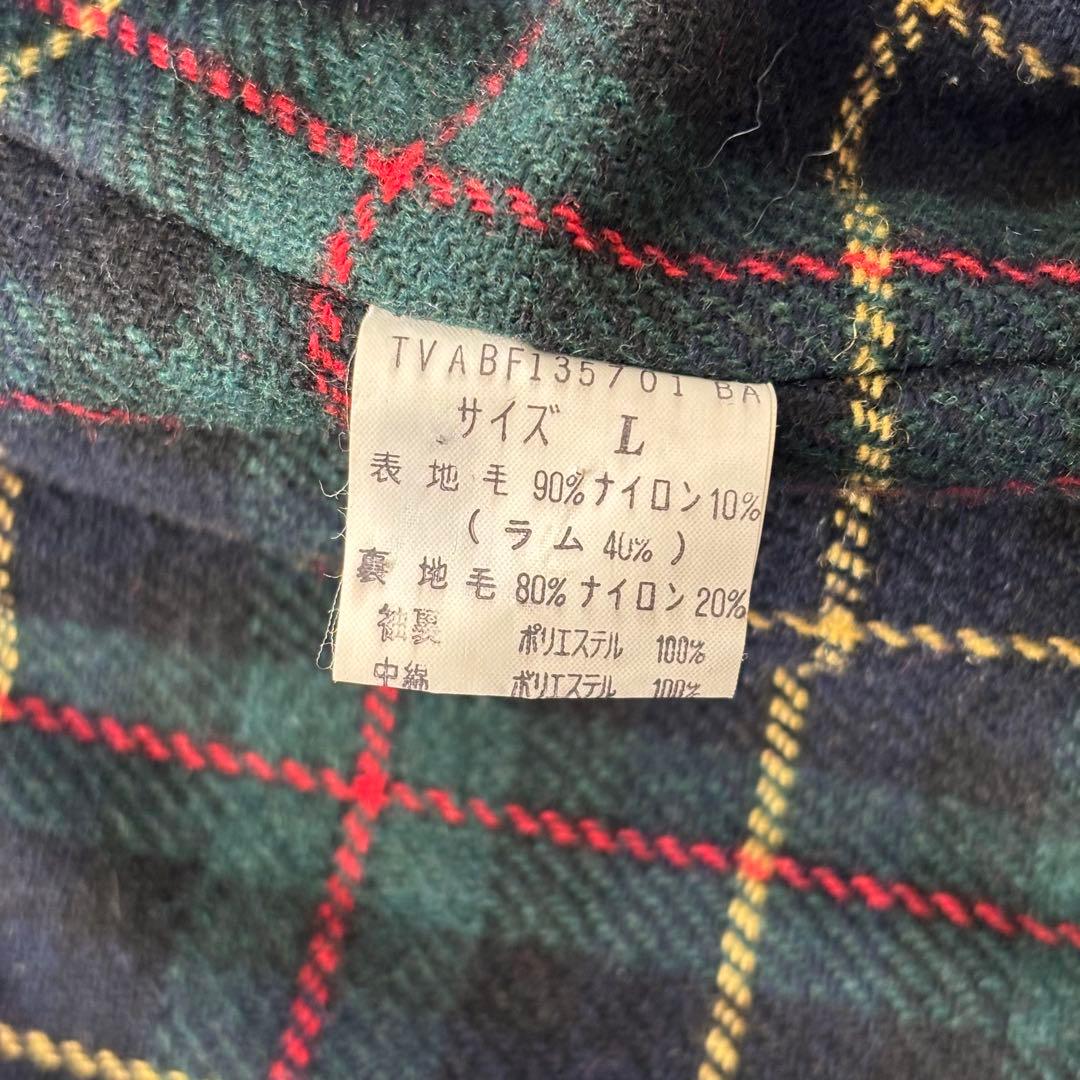 90’s vintage ウールブルゾン ネイビー 短丈 フード アメカジ