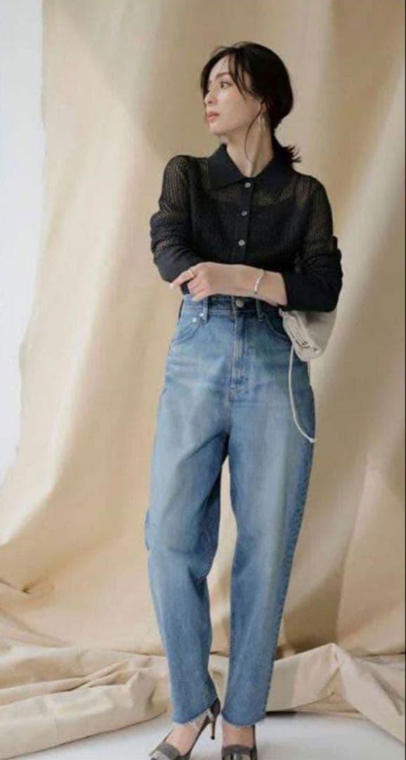 美品【YANUK×anuans】Curvy denim サイズ22デニムジーンズ