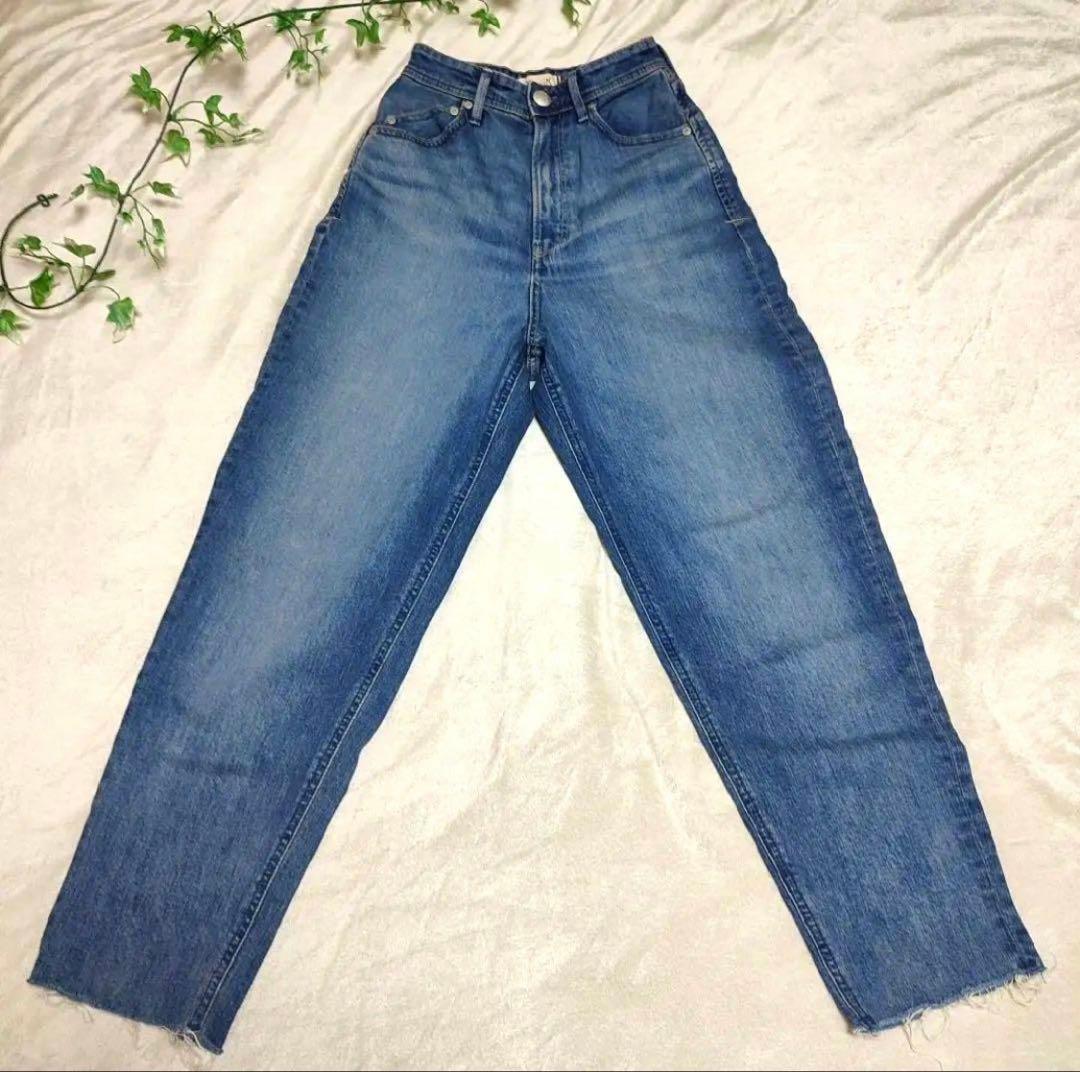 美品【YANUK×anuans】Curvy denim サイズ22デニムジーンズ