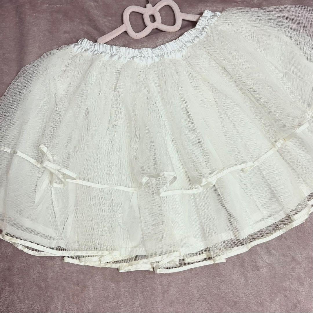 CANDY FRUIT メイド服 グレー エプロン・パニエ・ヘドレ・チョーカー付