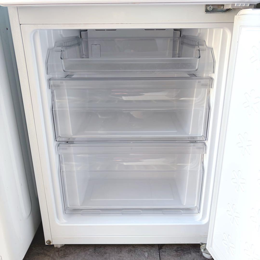 運搬取付無料！ホワイト系純正Haierスリム冷蔵庫洗濯機2点セット！完動超美品！