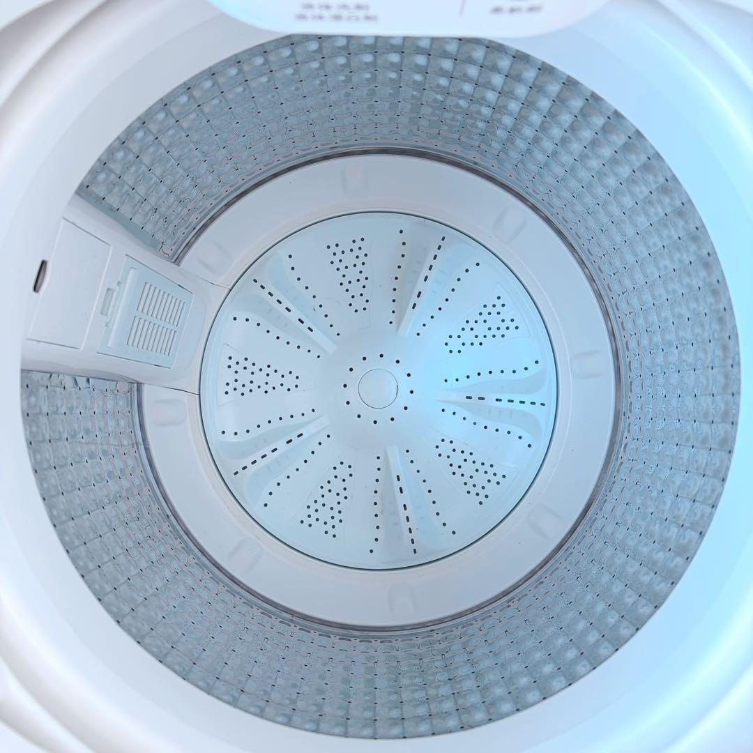 運搬取付無料！ホワイト系純正Haierスリム冷蔵庫洗濯機2点セット！完動超美品！