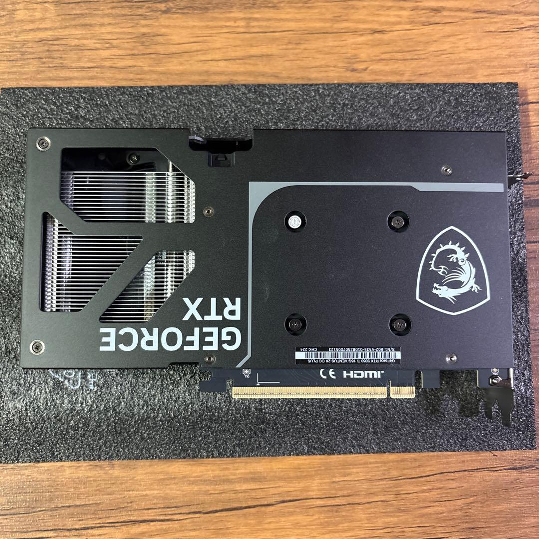 グラフィックボード・グラボ・ビデオカード GeForce RTX 5060Ti 16GB MSI VENTUS2X