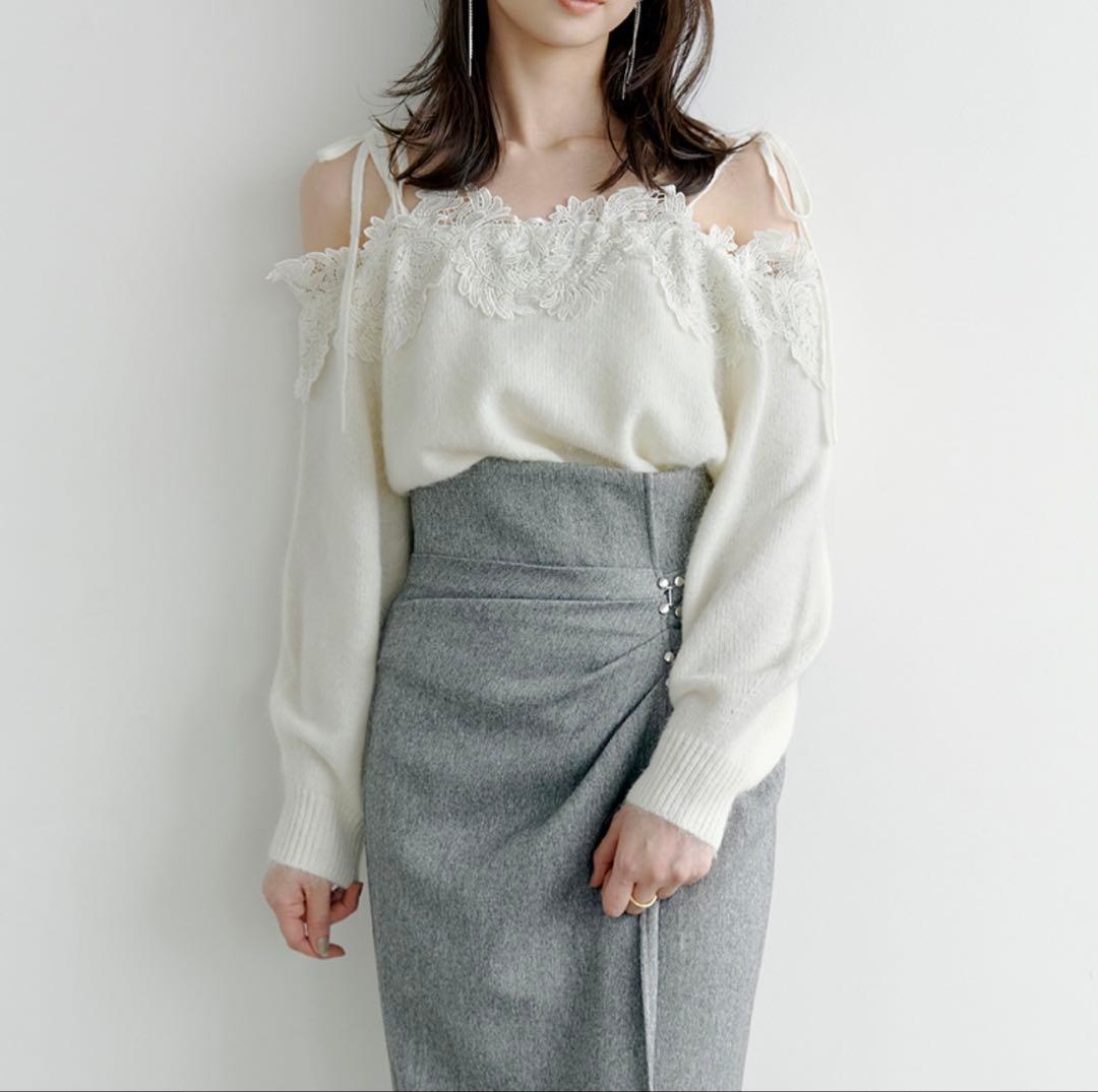 レーストリミングオフショルプルオーバーSWNT244047