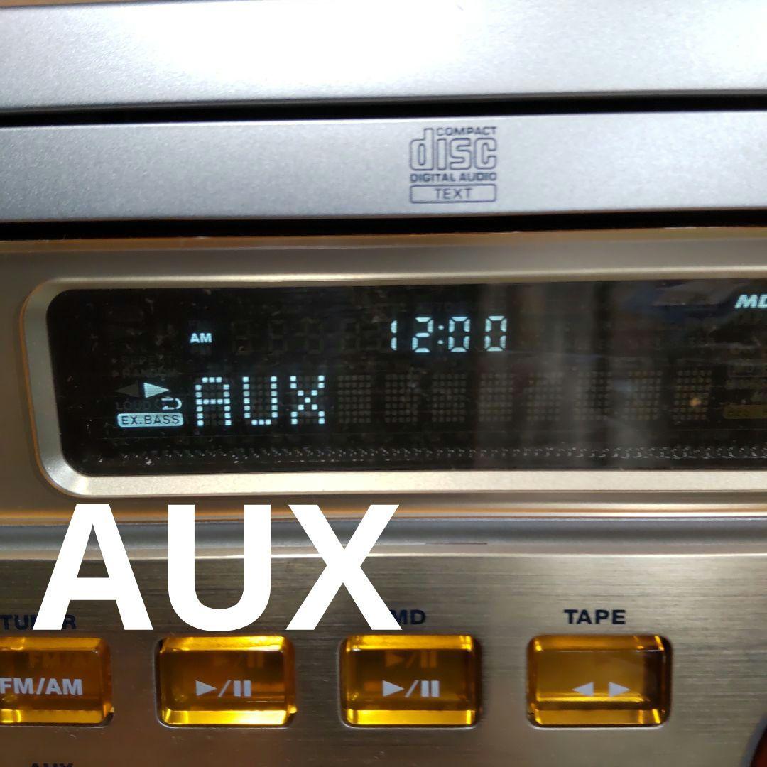 リペア済 CD/MD/FM/AM/AUX KENWOOD 30W 2Way