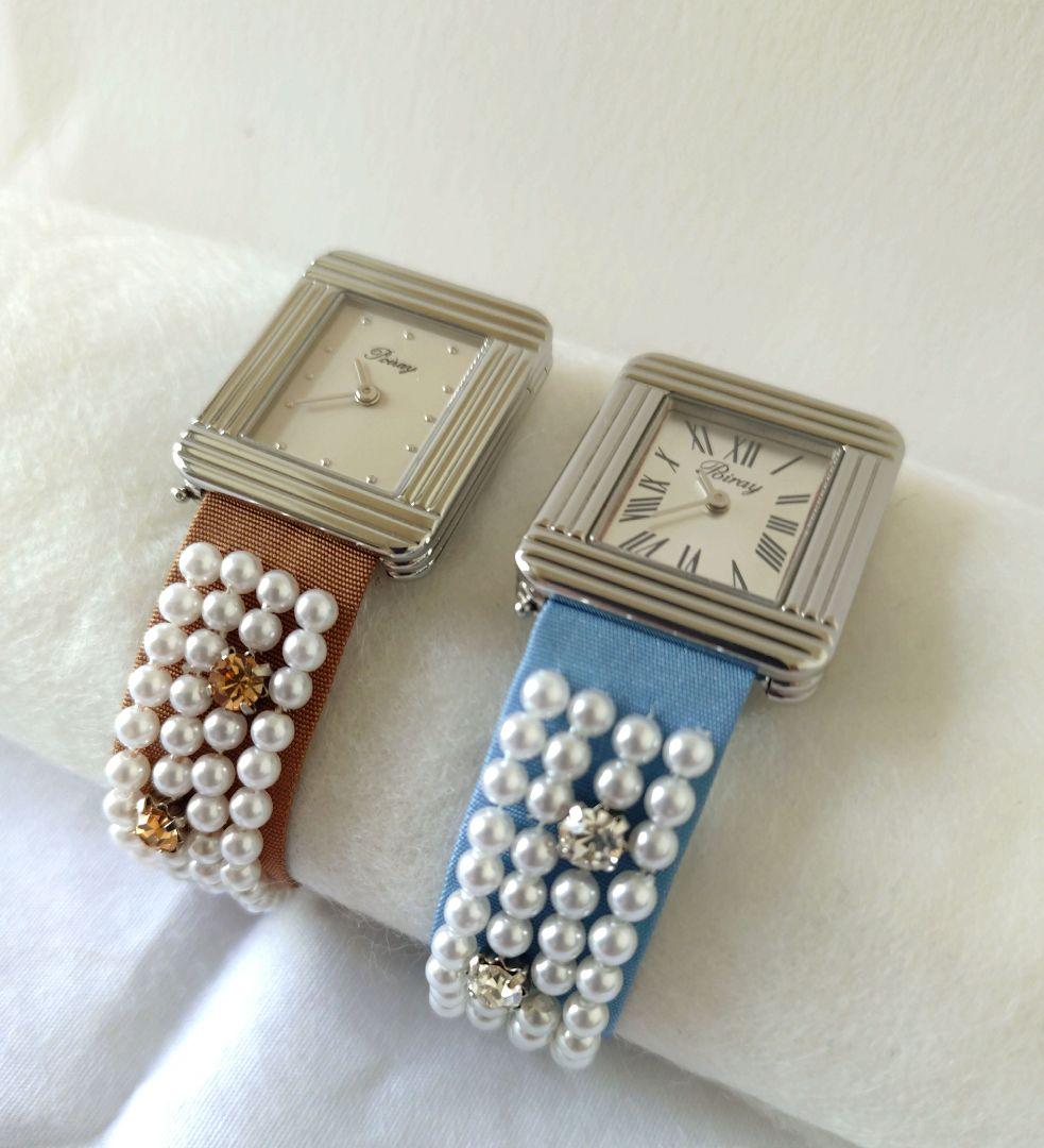 poiray替えベルト☆ポアレ時計ベルト 木馬リボンパールビジュー☆1本の価格