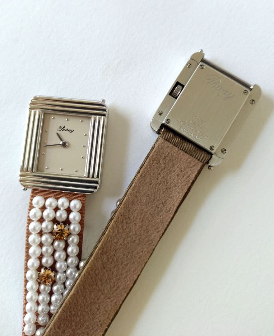 poiray替えベルト☆ポアレ時計ベルト 木馬リボンパールビジュー☆1本の価格
