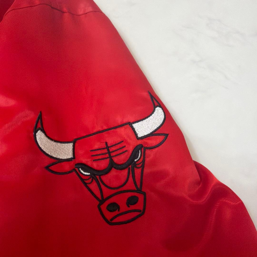 JH Design　NBA　シカゴブルズ　スタジャン　刺繍ロゴ　両面ロゴ
