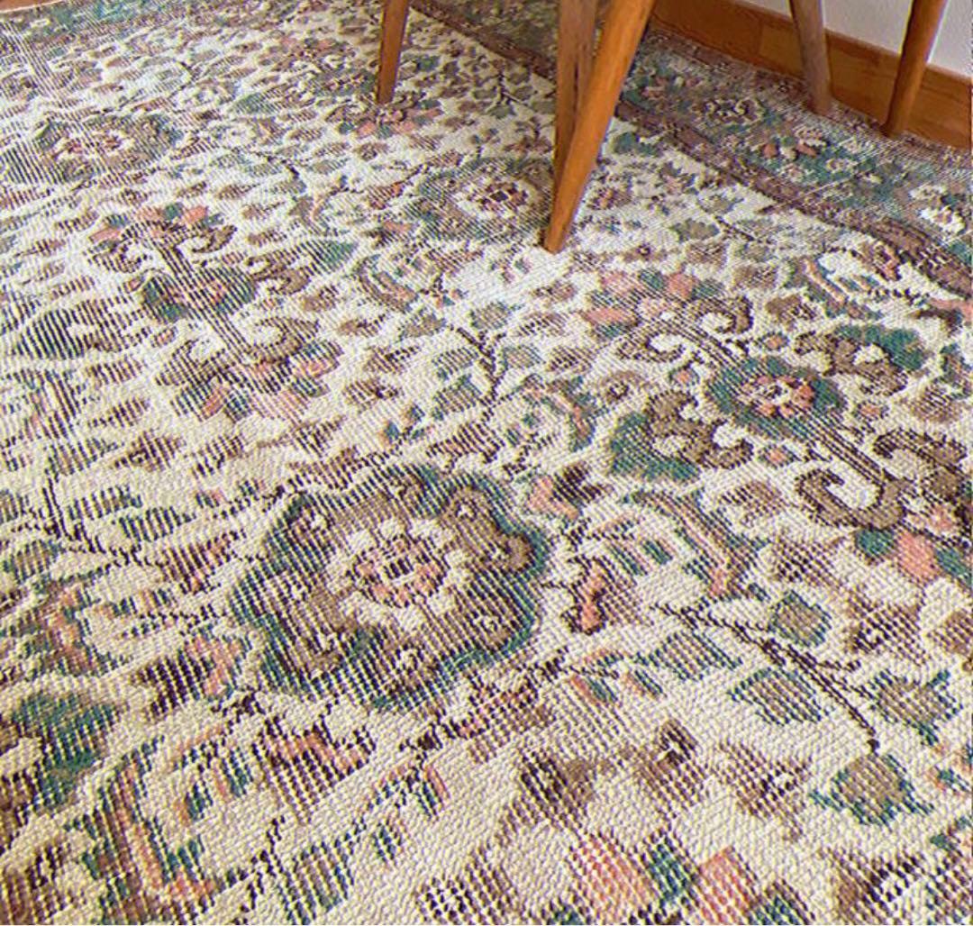 トルコ製ヴィンテージラグ♡アンティークペルシャ中東絨毯オリエンタルエスニック