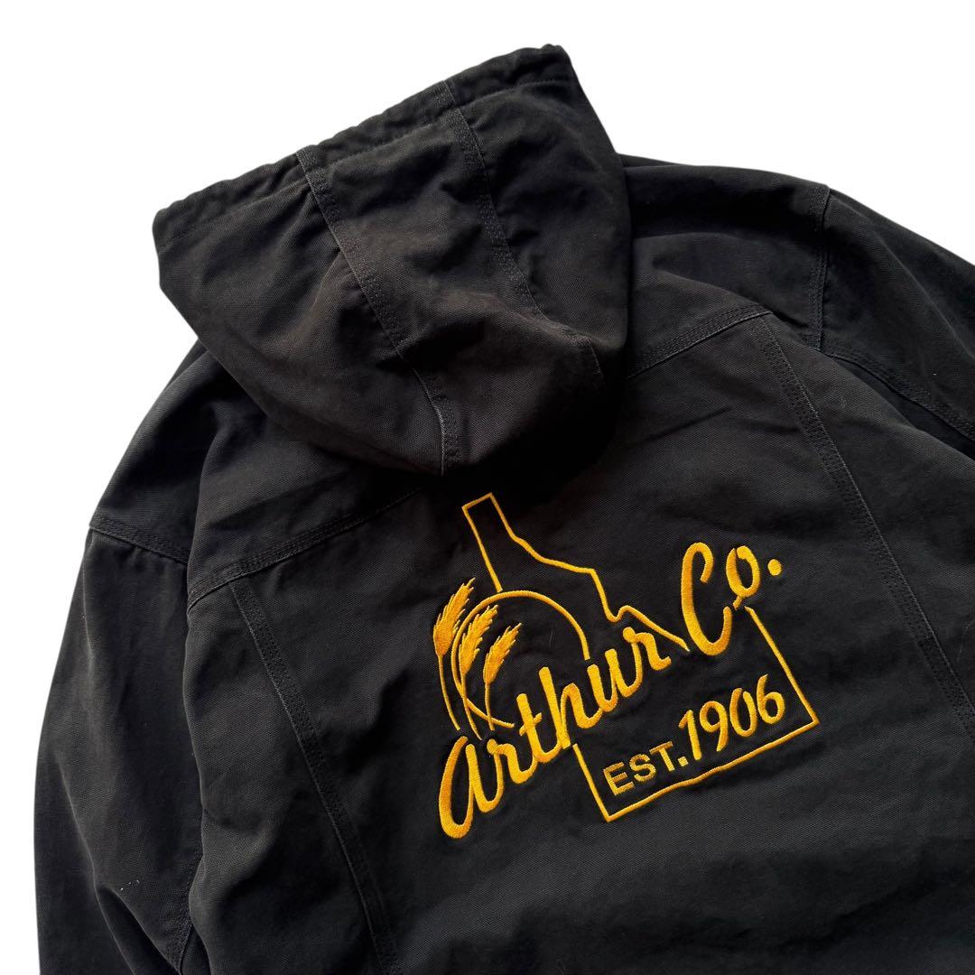 USAビンテージ フードダックジャケット 企業ロゴ アクティブジャケットタイプ