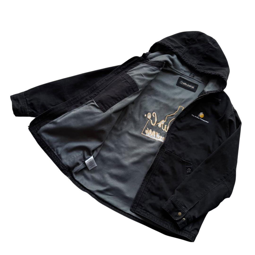 USAビンテージ フードダックジャケット 企業ロゴ アクティブジャケットタイプ