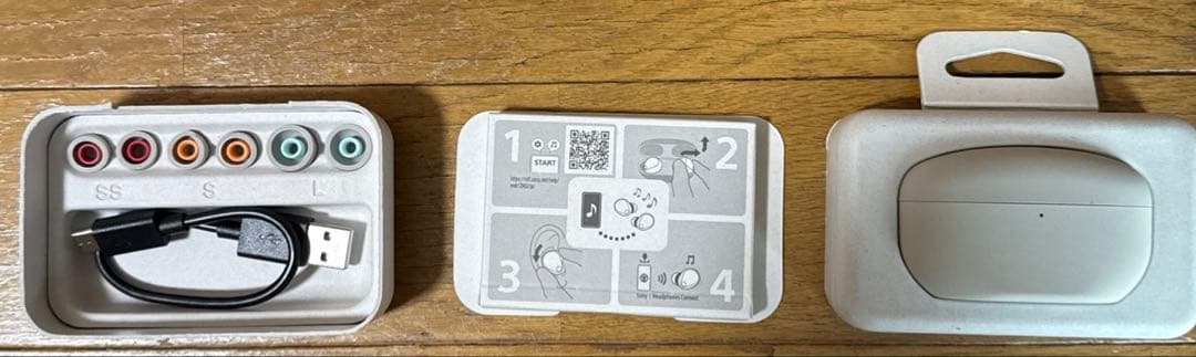 ​【極美品・超短時間使用】SONY WF-1000XM5 プラチナシルバー完動品