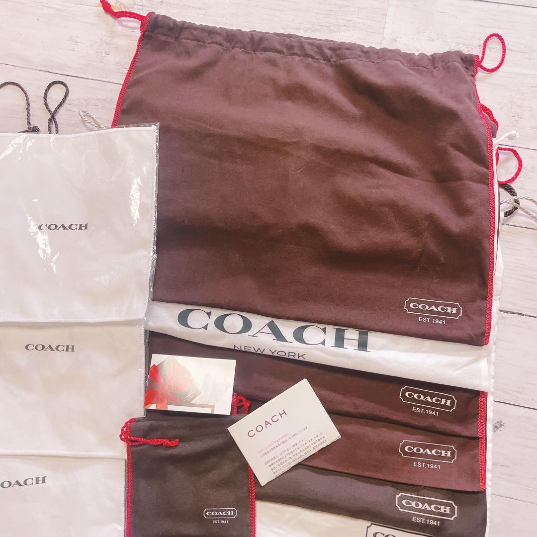 H2963 COACH コーチ　カード　大 収納　保存袋　袋　バッグ　まとめ
