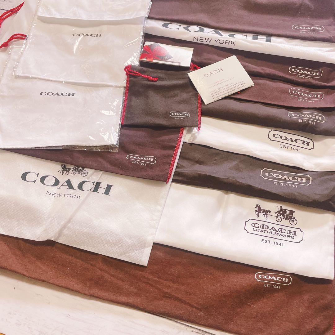 H2963 COACH コーチ　カード　大 収納　保存袋　袋　バッグ　まとめ
