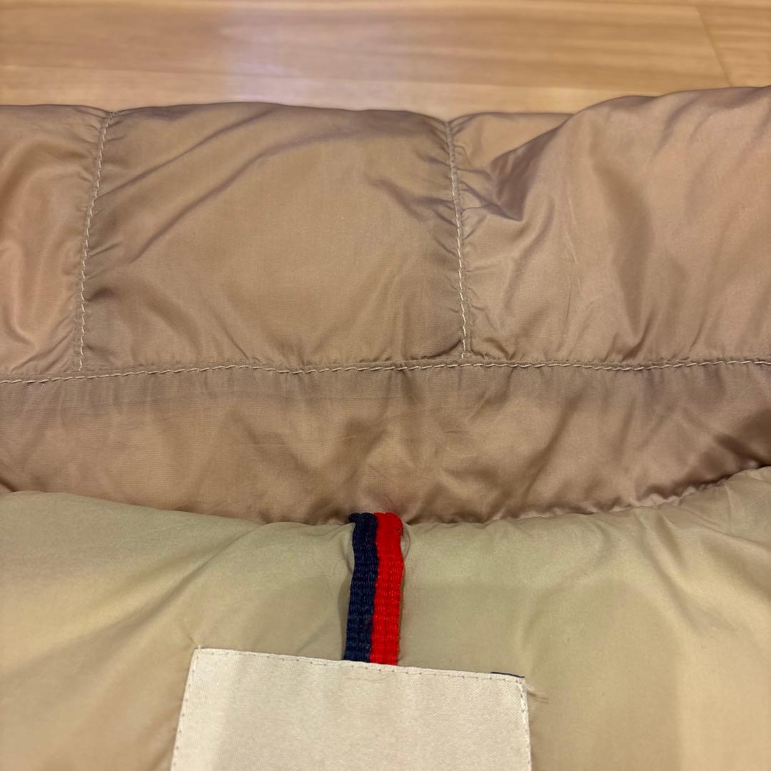 MONCLER ベージュ ダウンジャケット フード付き サイズ0